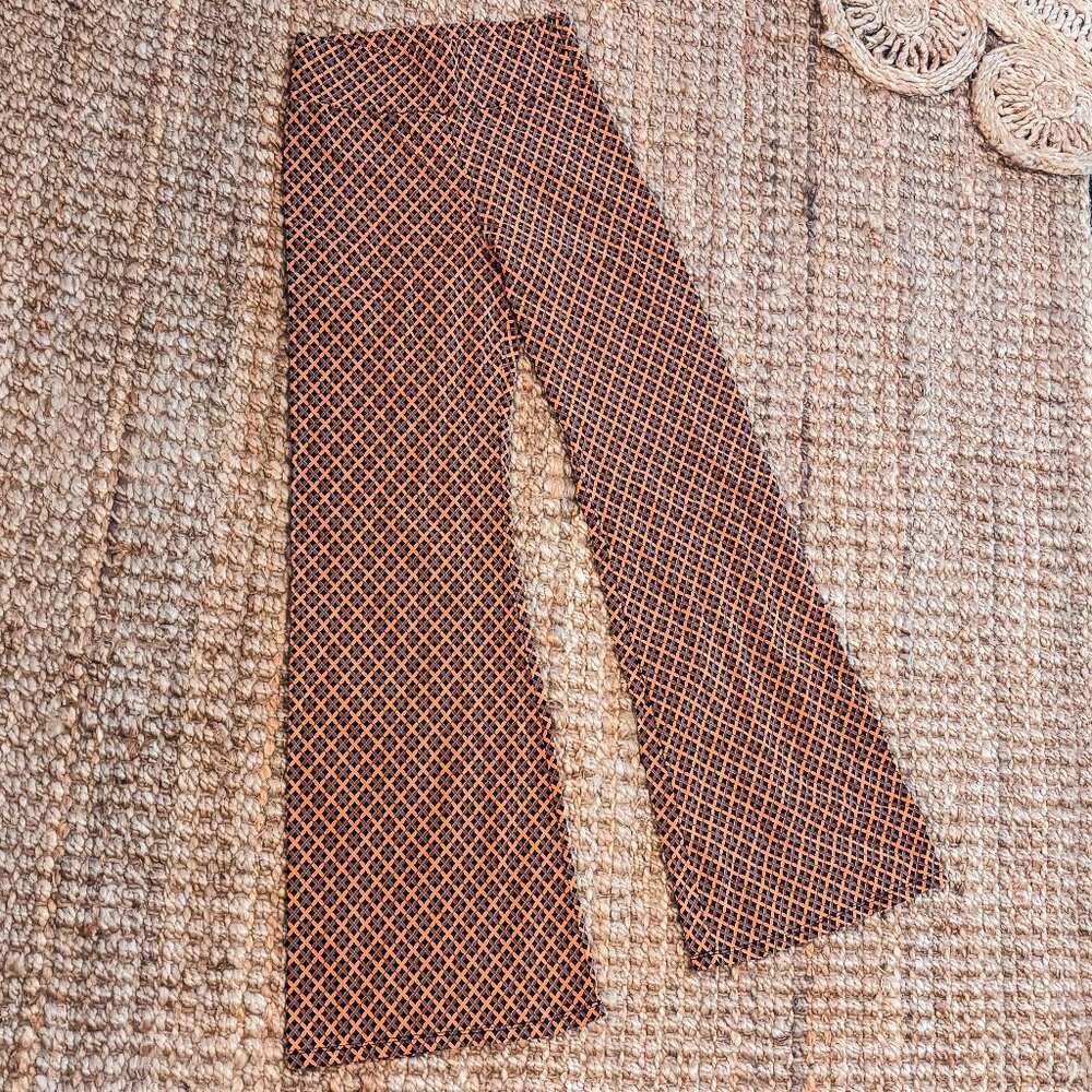 Vintage 70's High Rise ULTRA FLATTERING Wide Leg Trousers- S